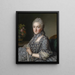 Portrait of a lady - Guillaume Voiriot — framed artwork on a wall