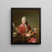 Man with Violin - Guillaume Voiriot — framed artwork on a wall