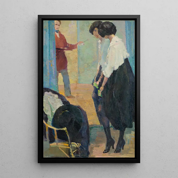 In the workshop - Guillermo Laborde — framed artwork on a wall