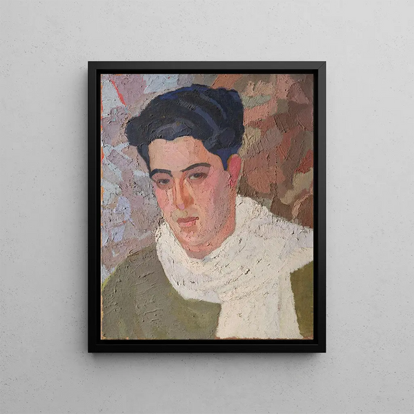 Portrait of the painter Vieytes - Guillermo Laborde — framed artwork on a wall