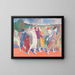 Sports Painting - Guillermo Laborde — framed artwork on a wall