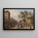 Le boulevard des Italiens, Paris - Giuseppe Canella — framed artwork on a wall