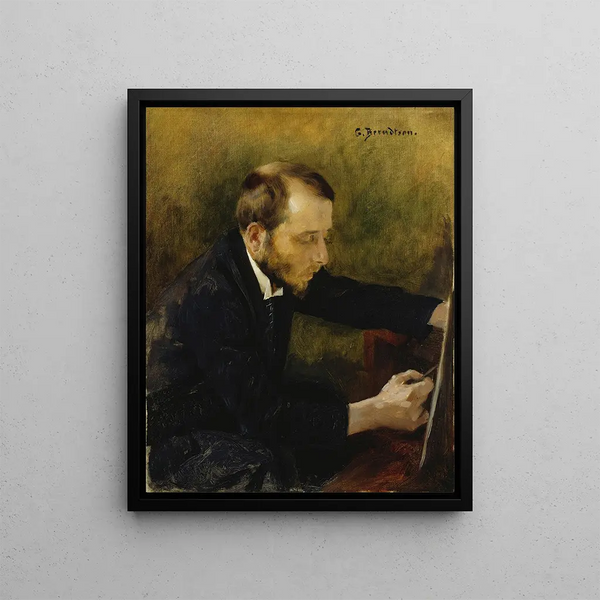 Portrait of the painter Eero Järnefelt - Gunnar Berndtson — framed artwork on a wall