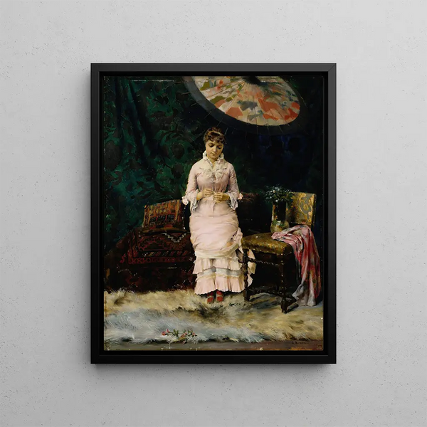 Yes No Break in the studio - Gunnar Berndtson — framed artwork on a wall