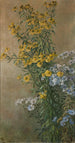 Autumn Flowers sunflowers and asters of autumn - Gunnar Gunnarsson Wennerberg — artwork view