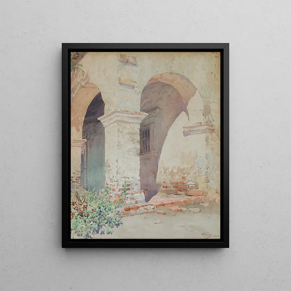 Mission San Juan Capistrano - Gunnar Mauritz Widforss — framed artwork on a wall