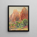 Zion's Patriarchs National Park - Gunnar Mauritz Widforss — framed artwork on a wall