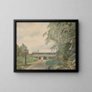 Sindanglaja Thermal Station - Gustaaf Frederik Tydeman — framed artwork on a wall