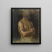Study of nude - Gustaf Cederström — framed artwork on a wall