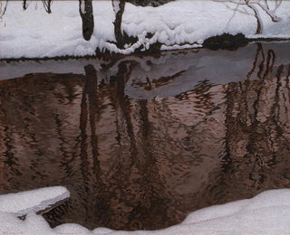 Water flowing painting - Gustaf Fjaestad — artwork view