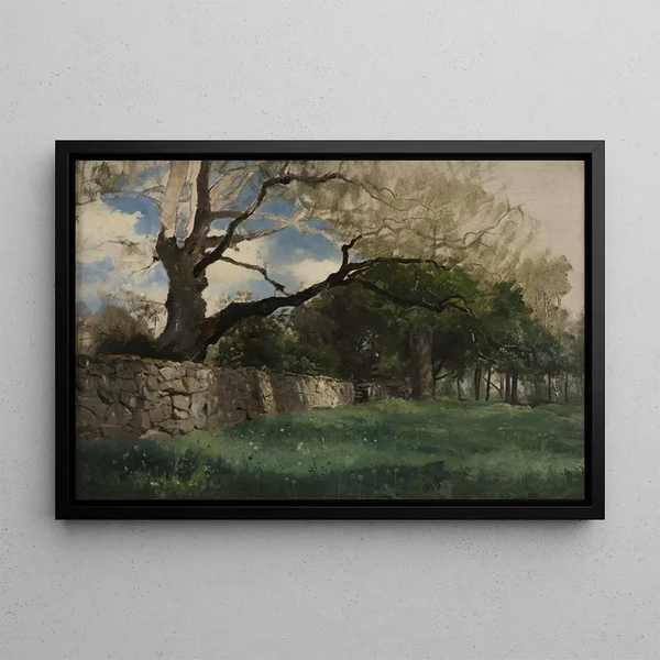 Landscape at Torsebro near Kristianstad - Gustaf Rydberg — framed artwork on a wall