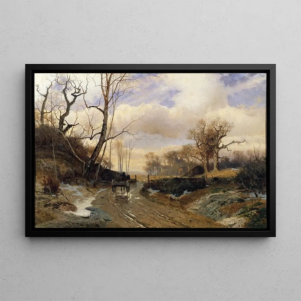 Spring in Scandinavia - Gustaf Rydberg — framed artwork on a wall