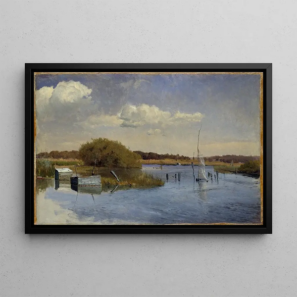 Le Rivage à Ringsjön II - Gustaf Rydberg — framed artwork on a wall