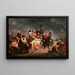 The Departure for America or Boarding on the Mayflower - Gustaf Wappers — framed artwork on a wall