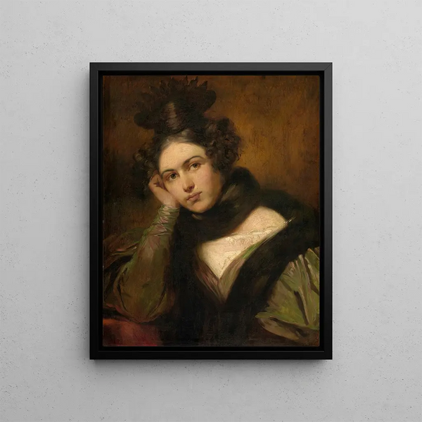 Jeanne Bertrand - Gustaf Wappers — framed artwork on a wall