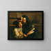 Portrait of Lus de Cames and his chief - Gustaf Wappers — framed artwork on a wall