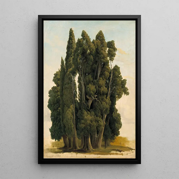 Study of Cypress - Gustaf Wilhelm Palm — framed artwork on a wall