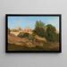 View of Ariccia - Gustaf Wilhelm Palm — framed artwork on a wall