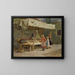 at the gingerbread stand - Gustav August Hessl — framed artwork on a wall