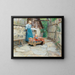 Excursion en chariot à bras - Gustav August Hessl — framed artwork on a wall