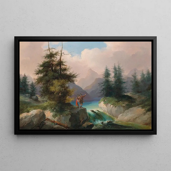 Beautiful view - Gustav Barbarini — framed artwork on a wall