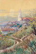 View of the abbey church of Klosterneuburg - Gustav Feith — artwork view