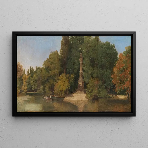 on the island of Elba by Gauernitz - Gustav Friedrich Papperitz — framed artwork on a wall