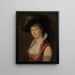 Portrait Painting Bertha Linda - Gustav Gaul — framed artwork on a wall