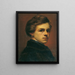Self-portrait Painting - Gustav Gaul — framed artwork on a wall