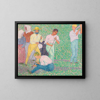 Les Moissonneurs - Gustav Gildemeister — framed artwork on a wall
