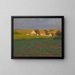 Evening Autumn in Dachau - Gustav Heinrich Münch — framed artwork on a wall