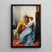 Dame dans le boudoir - Gustav Holweg-Glantschnigg — framed artwork on a wall