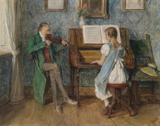 Salon music painting - Gustav Igler — artwork view