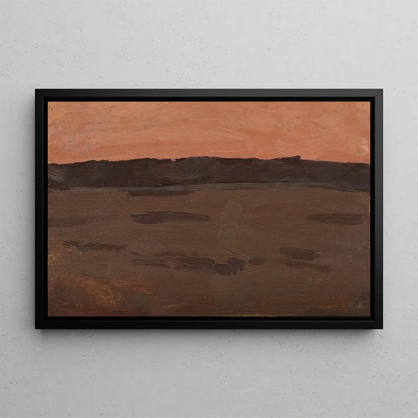 Evening Atmosphere - Gustav Kampmann — framed artwork on a wall
