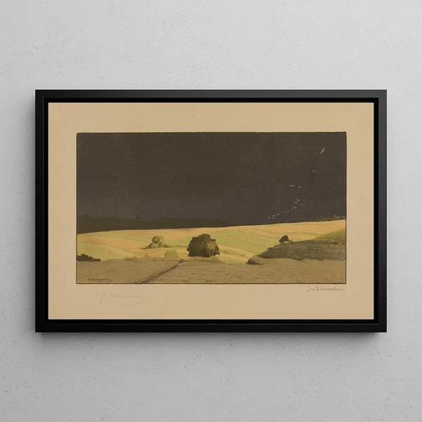 Au soleil - Gustav Kampmann — framed artwork on a wall
