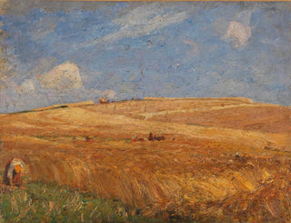 Landscape with Wheat Field - Gustav Kampmann — artwork view