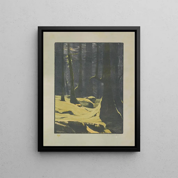 Mooswald - Gustav Kampmann — framed artwork on a wall