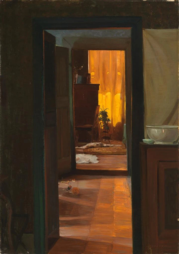 Sun in the House - Gustav Kampmann — framed artwork on a wall