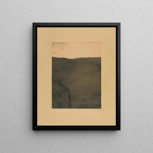 Between Day and Night - Gustav Kampmann — framed artwork on a wall