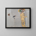 Beethoven Fresco: The Sufferings of Weak Humanity and the Well-Guarded Strong, Panel 3, Left Wall - Gustav Klimt — framed artwork on a wall