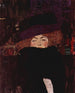 Lady with Hat and Feather Boa - Gustav Klimt — artwork view