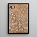 L'Attente - Gustav Klimt — framed artwork on a wall