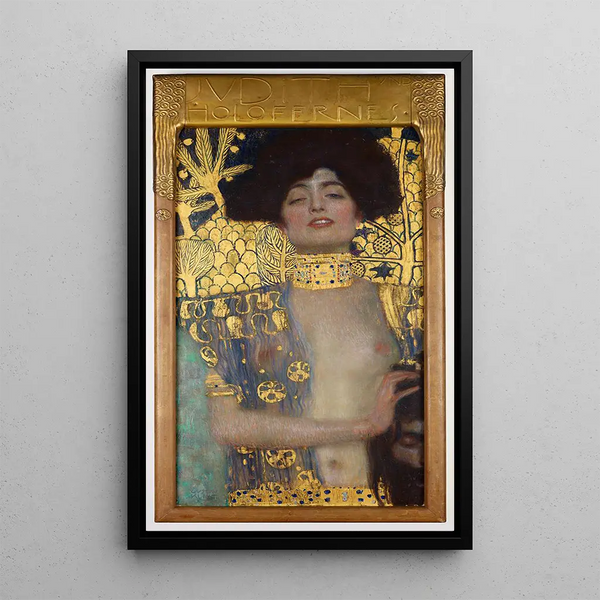 Judith - Gustav Klimt — framed artwork on a wall