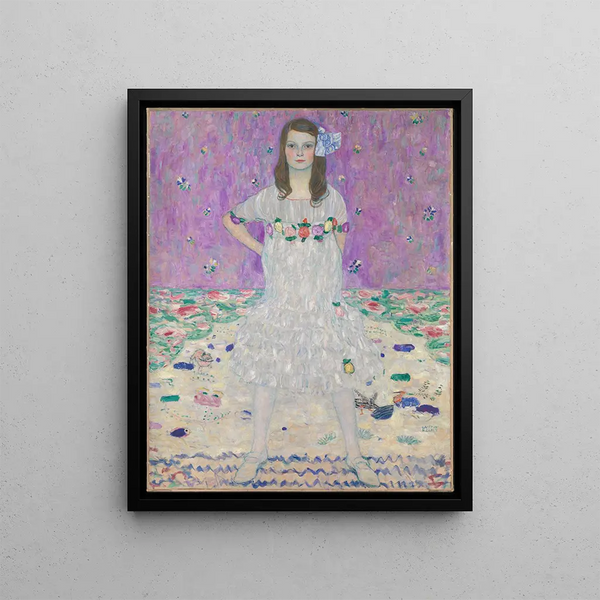 Mäda Primavesi - Gustav Klimt — framed artwork on a wall