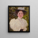 Girl in Green - Gustav Klimt — framed artwork on a wall