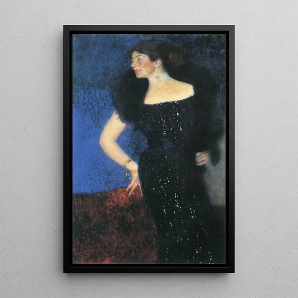 Portrait of Rose von Rosthorn-Friedmann - Gustav Klimt — framed artwork on a wall