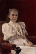 Young girl sitting - Gustav Klimt — artwork view