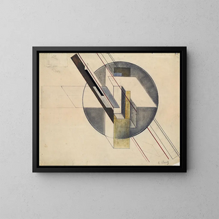 Construction - Gustav Klutsis — framed artwork on a wall