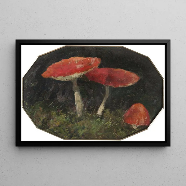 Amanites Painting - Gustav Macoun — framed artwork on a wall