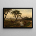 View of Karlsruhe South - Gustav Osterroht — framed artwork on a wall